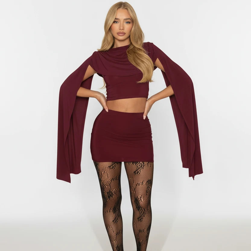 Ribbon Tank & Mini Skirt Set